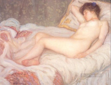 Sueño Impresionista desnudo Frederick Carl Frieseke Pinturas al óleo
